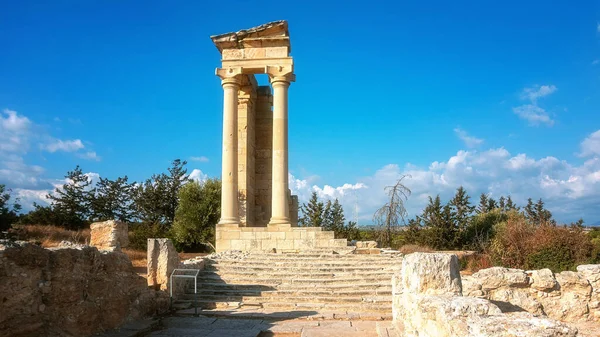 Ruínas Antigo Santuário Templo Apollo Hylates Perto Limassol Chipre — Fotografia de Stock