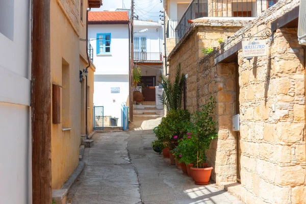 Omodo Cipro Ottobre 2019 Una Scena Strada Nel Tradizionale Villaggio — Foto Stock