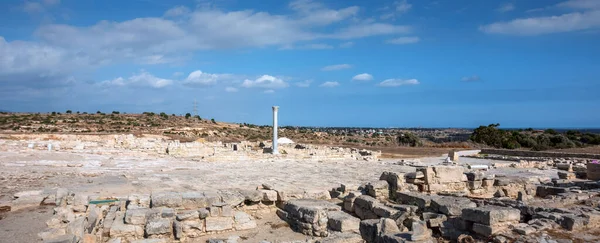 Starożytne Kourion Lista Światowego Dziedzictwa Archeologicznego Pobliżu Limassol Lemesos Cypr — Zdjęcie stockowe