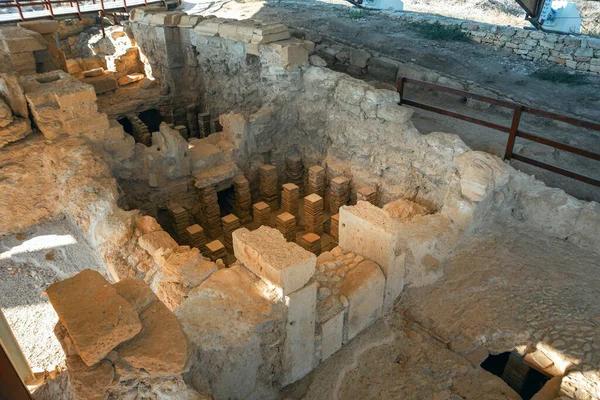 Ruínas Antigo Santuário Templo Apollo Hylates Perto Limassol Chipre — Fotografia de Stock