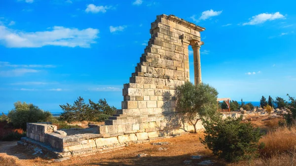 Ruínas Antigo Santuário Templo Apollo Hylates Perto Limassol Chipre — Fotografia de Stock
