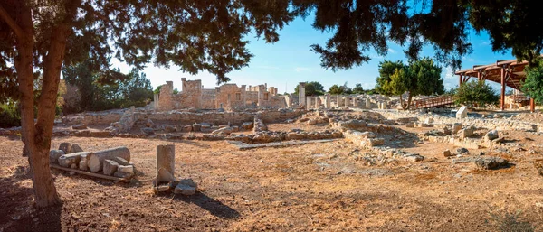 Ruínas Antigo Santuário Templo Apollo Hylates Perto Limassol Chipre — Fotografia de Stock