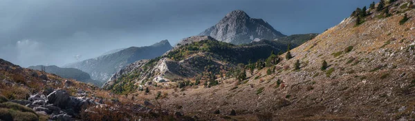 Sulla Cima Dell Agion Oros Monte Athos Grecia Paesaggio Montano — Foto Stock