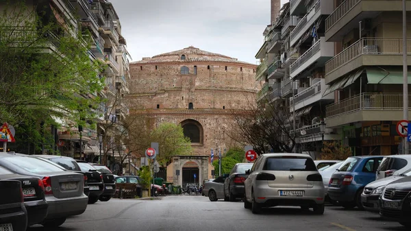 Thessaloniki Greece 2017年3月26日 10月17日 Galerius的Rotunda 最初是罗马皇帝的陵墓 后来是基督教教堂 现在是塞萨洛尼基的圣乔治教堂 — 图库照片