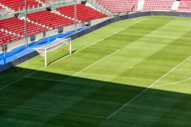 BARCELONA, SPAIN - CIRCA AUGust 2011: FC Barcelona 'nın resmi oyun alanı olan Nou Kampı Stadyumu