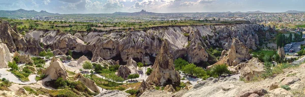 Καππαδοκία Goreme Υπαίθριο Μουσείο Θέα Από Την Κορυφή Τουρκία — Φωτογραφία Αρχείου