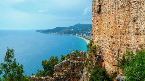 Türkiye Deki Alanya Şatosu Ndan Alanya Kasabası Manzarası — Stok fotoğraf