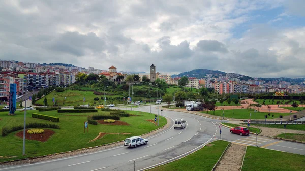 Trabzon Turkey Października 2018 Widok Miasto Trabzon Pobliżu Meczetu Hagia — Zdjęcie stockowe
