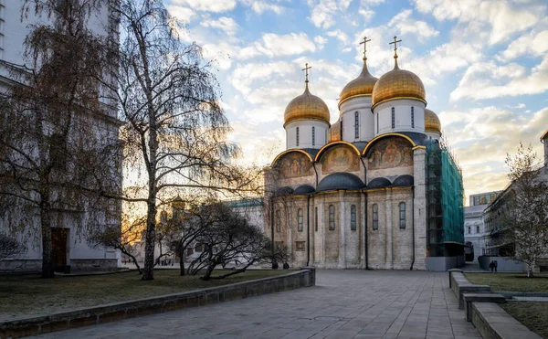 Успенский Собор Самая Большая Церковь Московском Кремле — стоковое фото