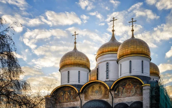 Успенский Собор Самая Большая Церковь Московском Кремле — стоковое фото