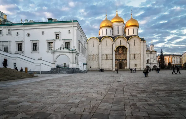 Καθεδρικός Ναός Κοίμησης Στη Μόσχα Κρεμλίνο Μόσχα Ρωσία — Φωτογραφία Αρχείου