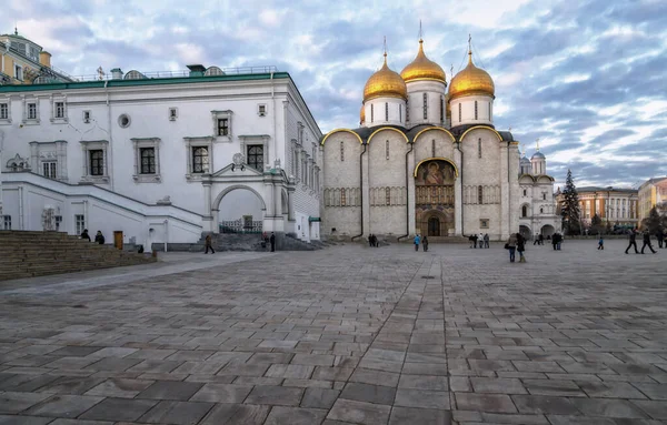 Καθεδρικός Ναός Κοίμησης Στη Μόσχα Κρεμλίνο Μόσχα Ρωσία — Φωτογραφία Αρχείου