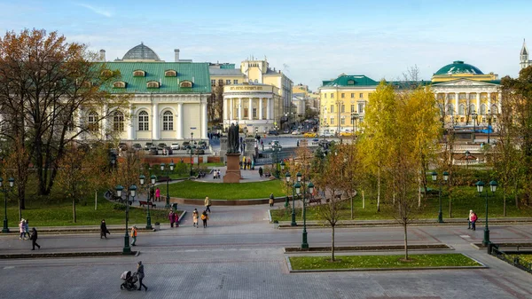 Москов Росія Листопад 2017 Олександрівський Сад Московський Кремлін Осіннього Дня — стокове фото