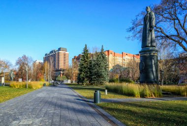 MOSCOW, RUSSIA - CIRCA ECTOBER 2017: MUZEON Sanat Parkı (eski adıyla Düşen Kahramanlar Parkı)