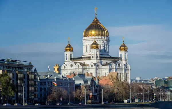 Catedral Ortodoxa Russa Templo Cristo Salvador Moscou Federação Russa — Fotografia de Stock