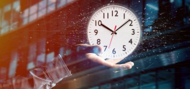 Erkek el saat timer 3D render tutarak