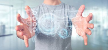 İnsan eli elinde görünümünü