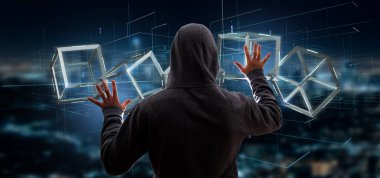 A3d görünümünü Blockchain küp oluşturma 