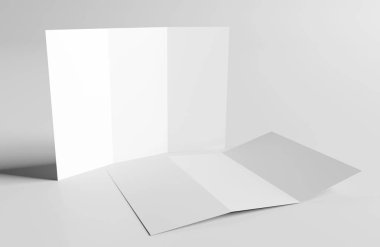 Panelli broşür alay bakış - 3d render