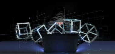 A3d görünümünü Blockchain küp oluşturma 