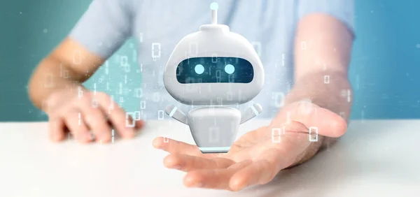 렌더링 Chatbot 사업가의 — 스톡 사진