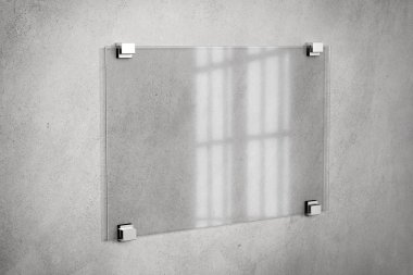 Bir cam levha işareti alay 