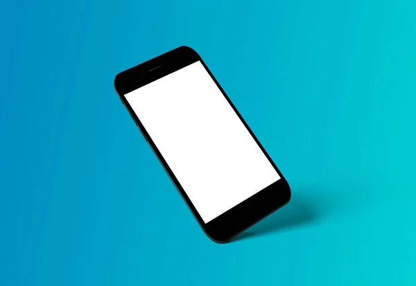 Mock up of a smartphone isolated on a background with shadow - 3 — Stock Photo, Image