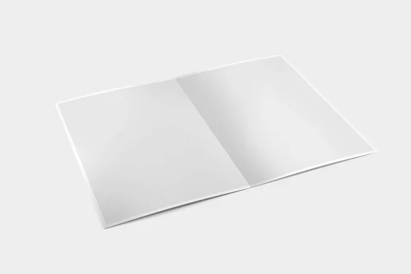 Mock up of a Brochure on a white background - 3d rendering — Stock Photo, Image