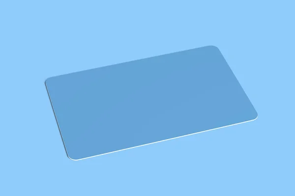 Mock up of a rounded corner card - 3d rendering — Stock Photo, Image