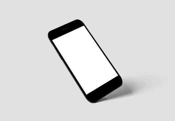 Makiety smartphone na białym tle na tle z cienia - 3 — Zdjęcie stockowe