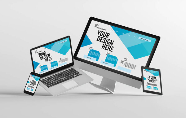 Примерный вид устройства, изолированного на заднем плане с тенью
