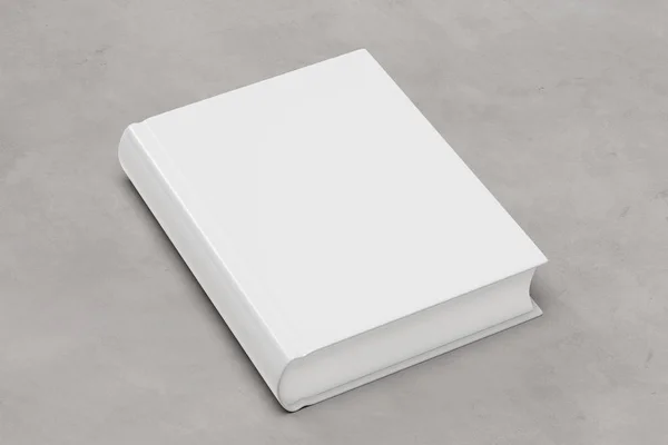 Макет книги на бетонному тлі - 3d візуалізація — стокове фото