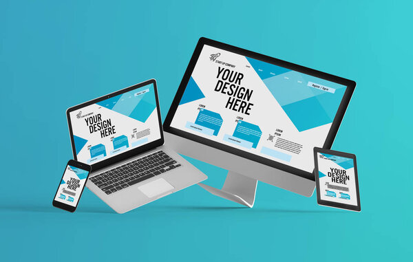 Примерный вид устройства, изолированного на заднем плане с тенью
