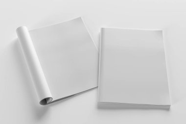 İzole dergisi bir arka plan üzerinde alay