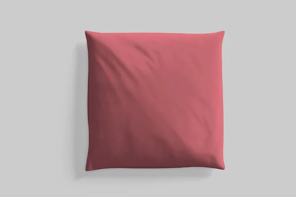 Coussin mock up isolé sur fond blanc — Photo