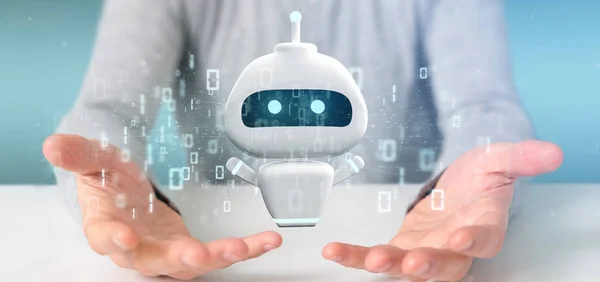 이진 코드 3d 렌더링 Chatbot 개최 사업 — 스톡 사진