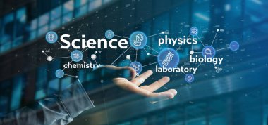 İşadamı Holding bilim simgeler ve başlık 