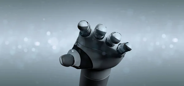 Cyborg robot kéz-3D renderelés — Stock Fotó