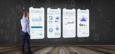 Akıllı telefonda uygulama arabirimi UI-3D Rendering