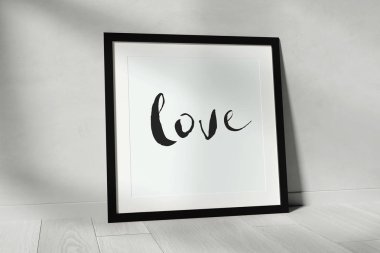 Bir oda - 3d render yere kadar sahte çerçeve