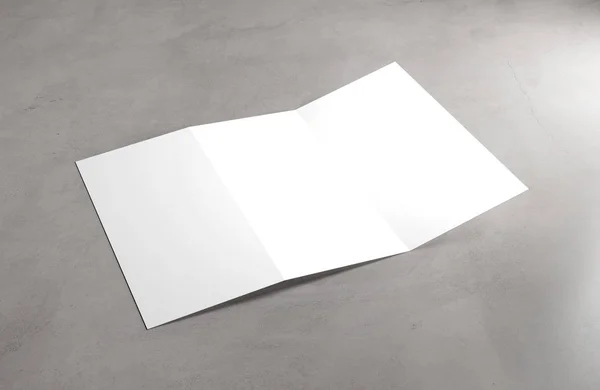 Driebladige Brochure Mock up - 3d rendering — Stockfoto