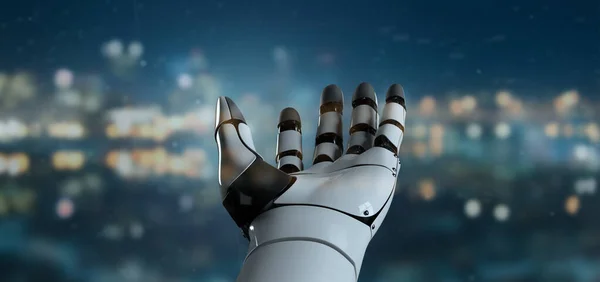 View of a Robot Hand Cyborg - 3d rendering