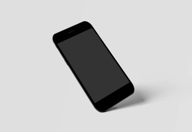 Gölge - 3 bir zemin üzerine izole bir akıllı telefon kadar alay