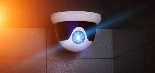 Sistema de câmera CCTV de segurança - renderização 3d — Fotografia de Stock