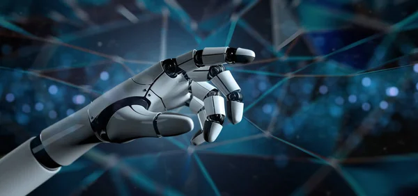 View of a Robot Hand Cyborg - 3d rendering