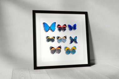 Bir oda - 3d render yere kadar sahte çerçeve