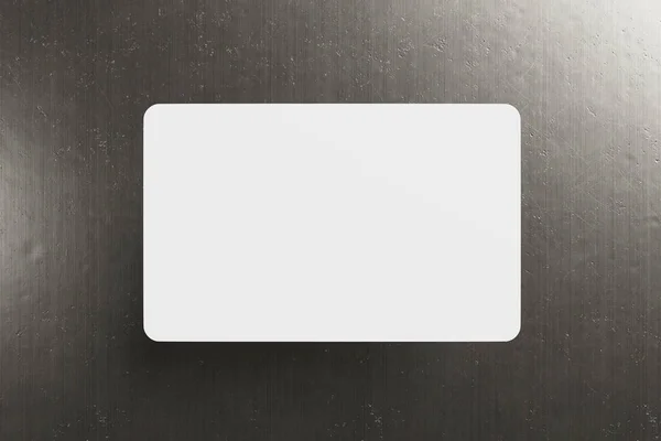 Mintája fel egy lekerekített sarok kártya 3d rendering — Stock Fotó