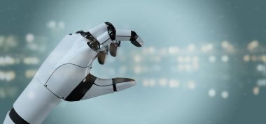 Cyborg robot el - 3d render