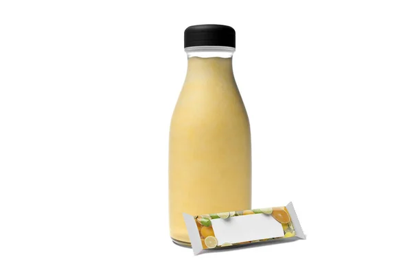 Juice Bottle with Fruit Mockup — Stok Foto