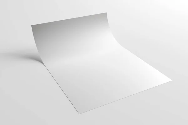 Papier Blad Mock Rendering — Stockfoto